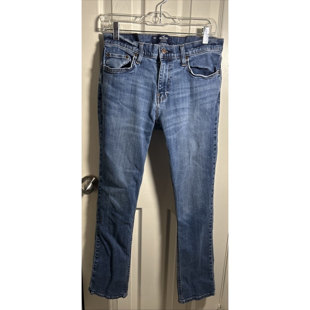 Hollister Epic Flex Slim Straight Stretch Jeans Men's‎ 31x32 Blue Denim Y2K Vibe